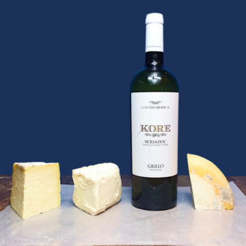 White Wine and Cheese Gift Box