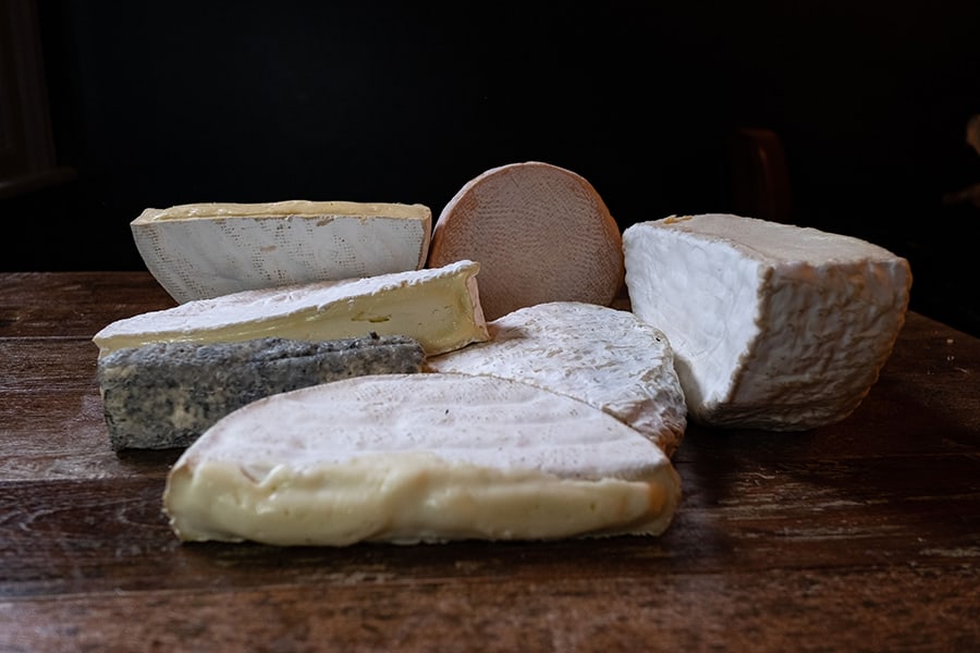 soft cheese selection