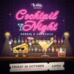 Cocktail Night at the Speakcheesey, Friday 30 October 2026