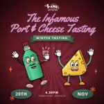 The Infamous Port and Cheese Tasting at the Speakcheesey, Friday 20 November 2026